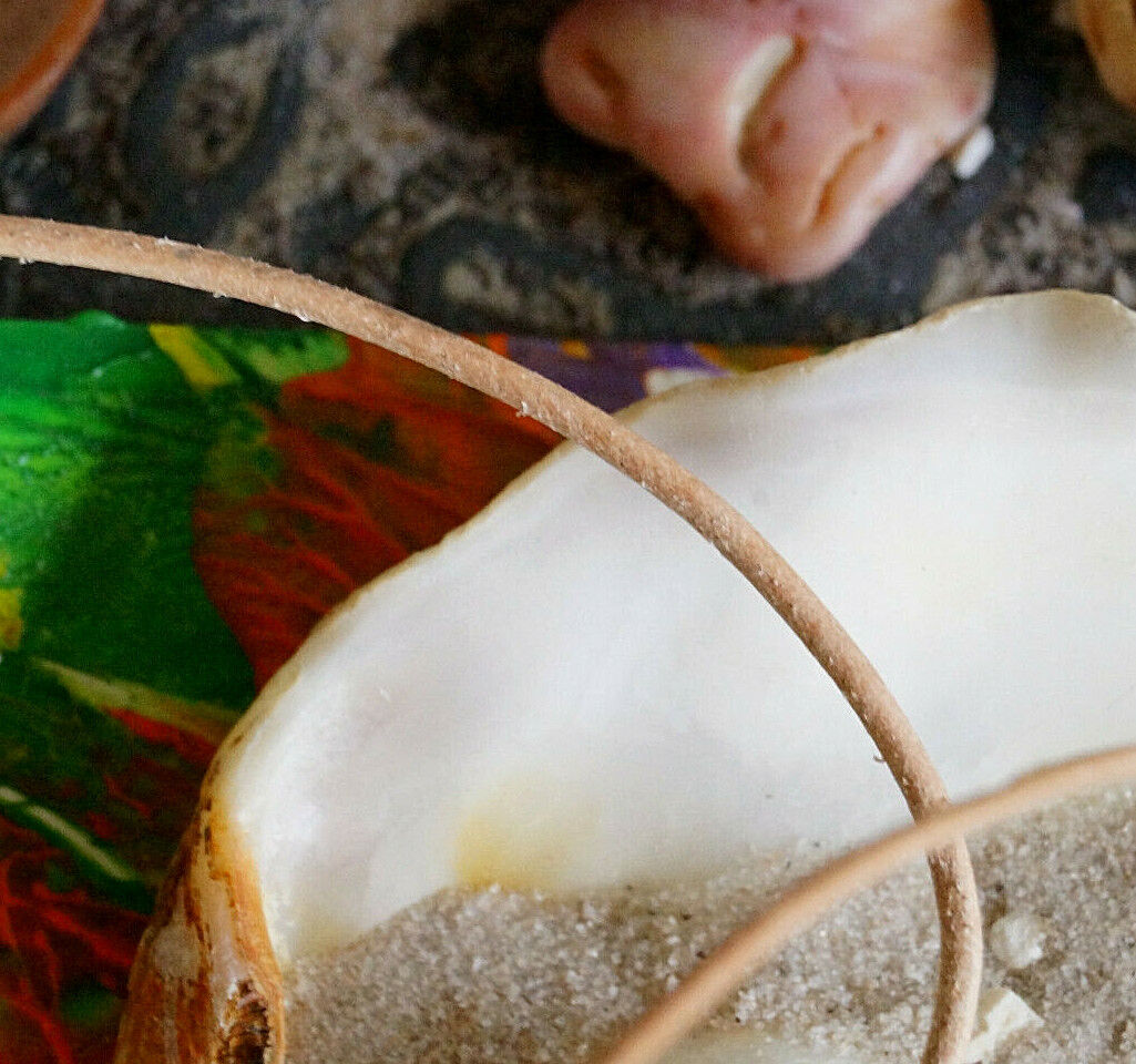 1 m ÖKO Rund Lederband Leder Rund Schnur Natur 0,5 / 1 / 1,5 mm Ziege Reißfest – Bild 4
