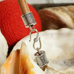 Bastelset Leder Armband Öko Lederarmband Natur Rund 7 mm Ø Endkappe Metall Dick