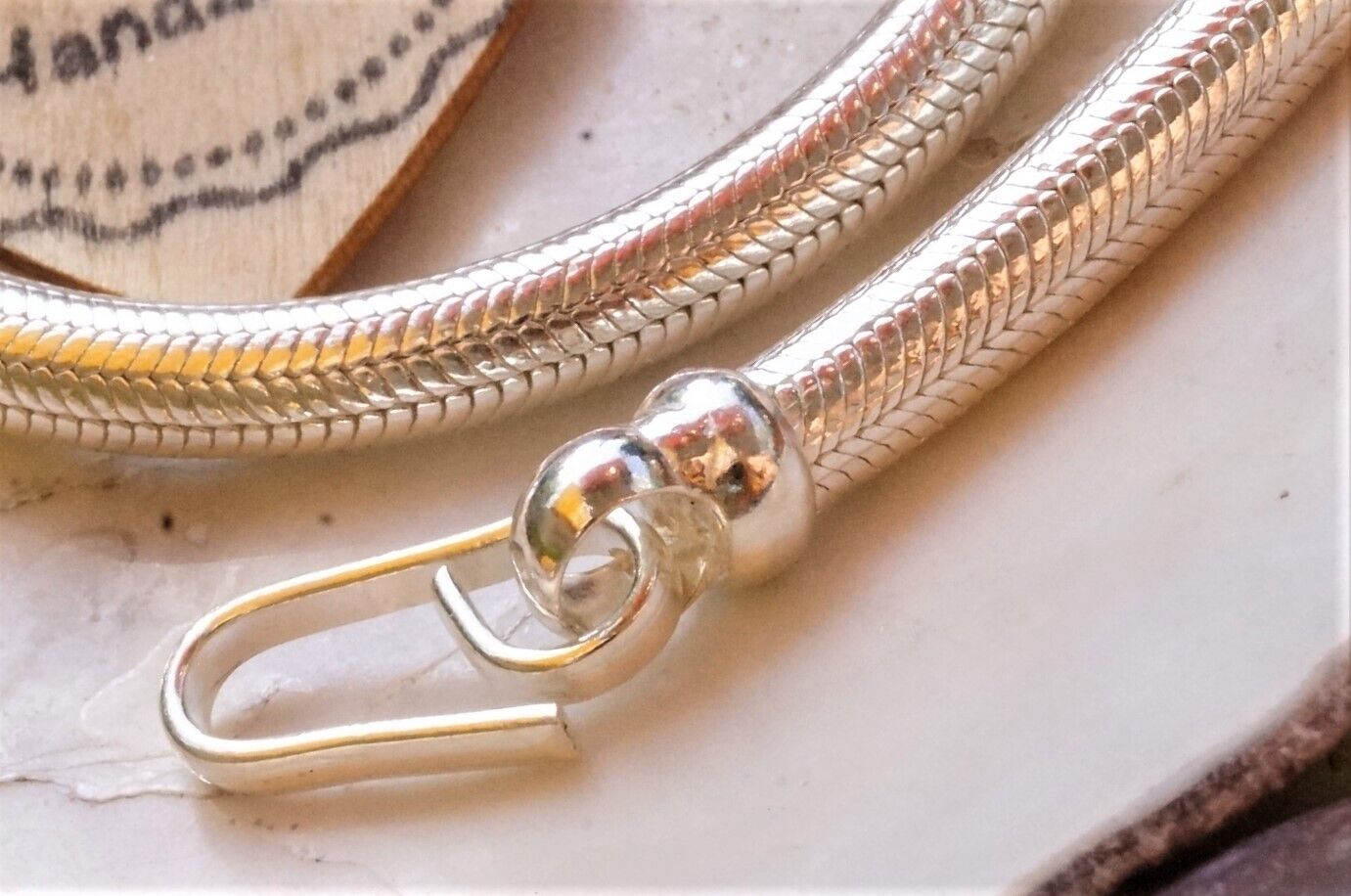 Dick Massiv 925er Silber Schlangenkette Ø 4,5 / 5 mm 41 44 46 52 56 cm – Bild 11