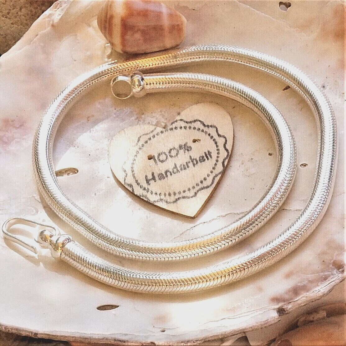 Dick Massiv 925er Silber Schlangenkette Ø 4,5 / 5 mm 41 44 46 52 56 cm