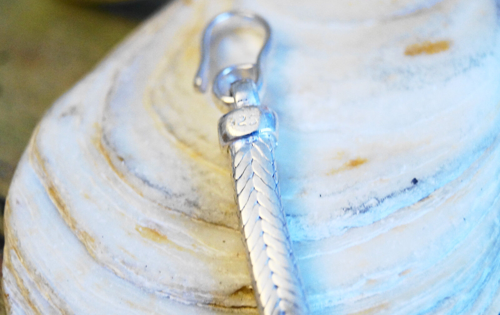 Massiv Handarbeit Glanz Eckig 5,3 x 5,3mm Schlangenkette 44 cm Silber Halskette – Bild 8