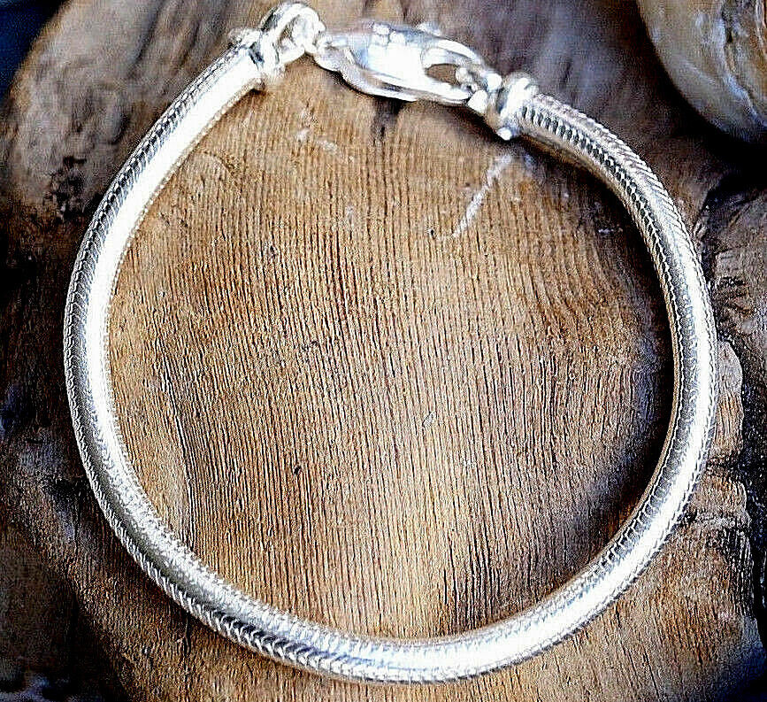 Schlicht Armband 925er Silber Ø 3 / 4 / 4,5 mm 19,5 20,5 21,5 cm Schlangenkette – Bild 4