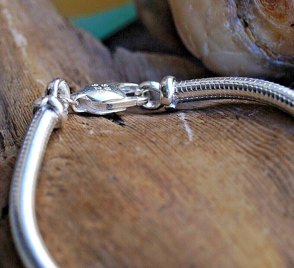 Schlicht Armband 925er Silber Ø 3 / 4 / 4,5 mm 19,5 20,5 21,5 cm Schlangenkette – Bild 5