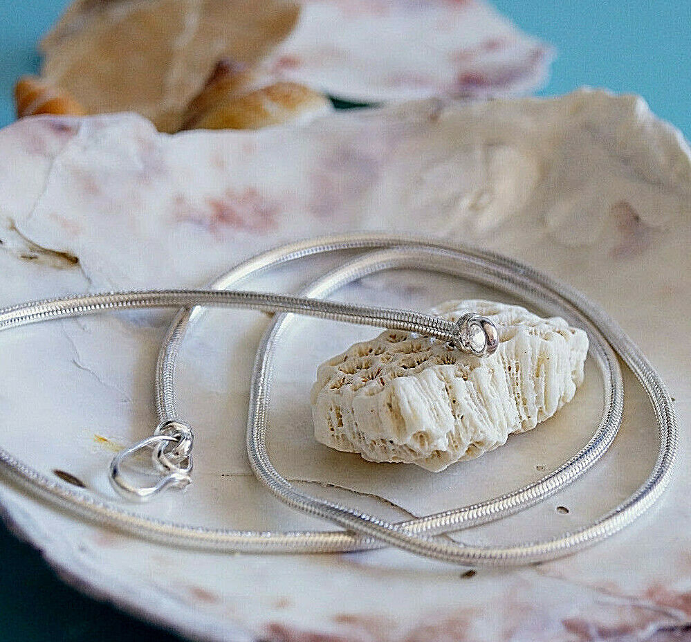 58 cm Massiv Ø 3 mm Schlangenkette Rund Handarbeit Halskette 925er Silber Kette