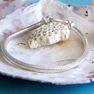 Armkette 23,5 cm Ø 5 mm Rund Silber Massiv Schlangenkette Armband Handarbeit