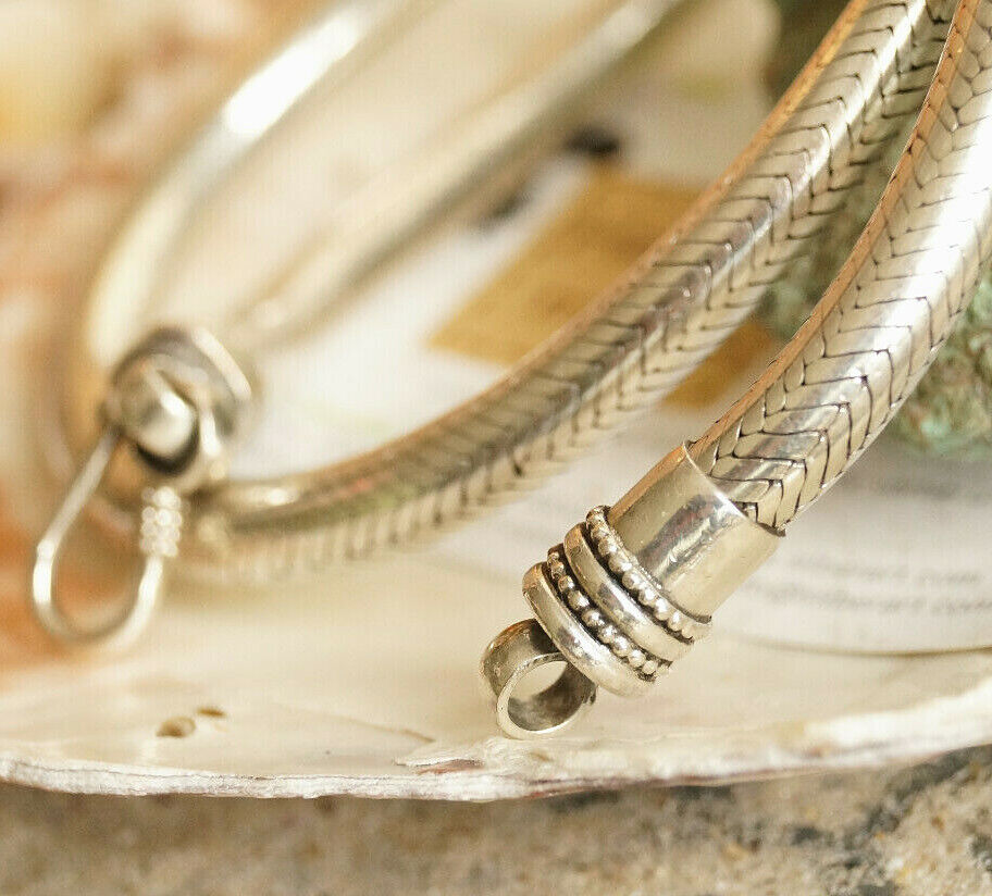 Extrem Massiv Kette 925er Sterlingsilber Schlangenkette Ø 6 mm 45 46 cm Schlicht – Bild 5