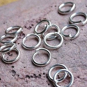 Binderinge Ø 5 x 0,5 mm Sterlingsilber offen Ösenringe 2 Stück Spaltringe Silber