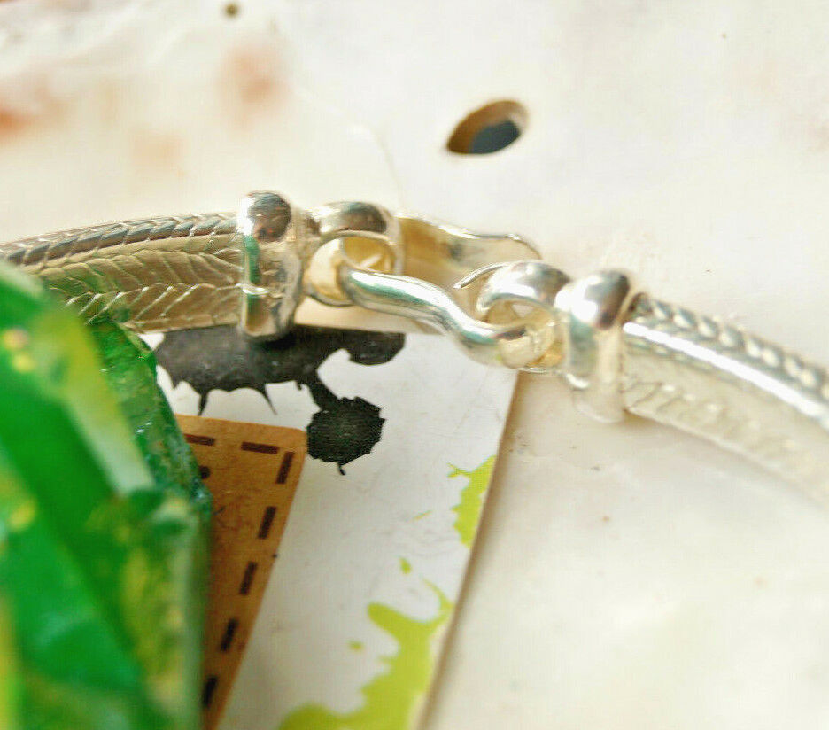 Massiv 925er Silber Armband 20,5 cm Halbrund 7 x 4,5 mm Schlangenkette Schlicht – Bild 8